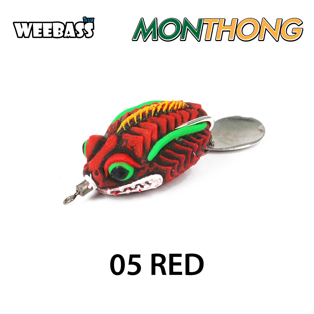 WEEBASS เหยื่อกบยาง - รุ่น Monthong Frog 4.0, RED