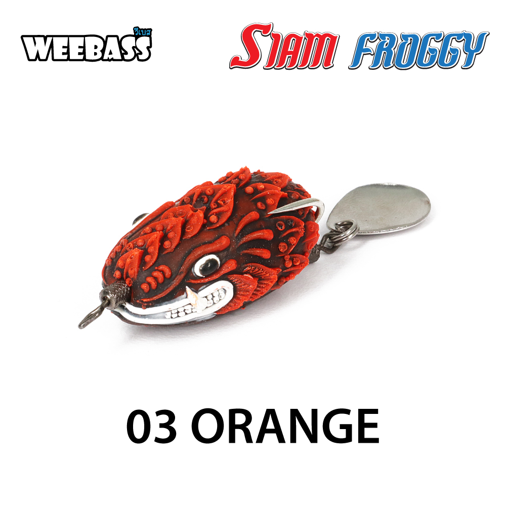 WEEBASS เหยื่อกบยาง - รุ่น SIAM FROGGY 6.0, Orange