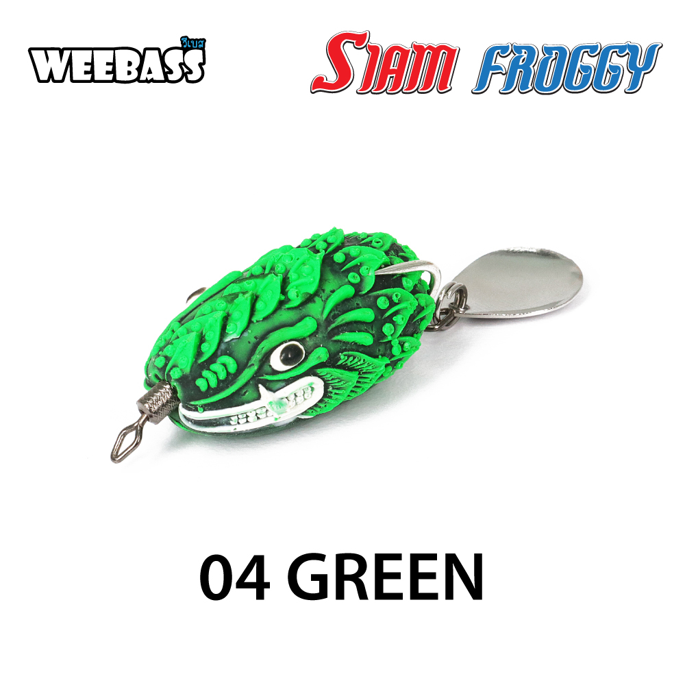 WEEBASS เหยื่อกบยาง - รุ่น SIAM FROGGY 6.0, Green