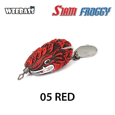 WEEBASS เหยื่อกบยาง - รุ่น SIAM FROGGY 6.0, Red