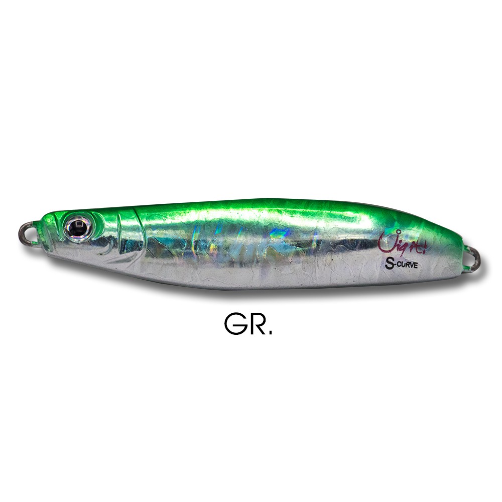 WEEBASS เหยื่อจิ๊กกิ้ง - รุ่น S-CURVE BY JIG IT 60g (GR) WEEBASS เหยื่อจิ๊กกิ้ง - รุ่น S-CURVE BY JIG IT 60g (GR)