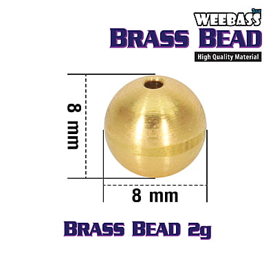 WEEBASS หัวจิ๊ก - รุ่น Brass Bead 2g (10PCS)