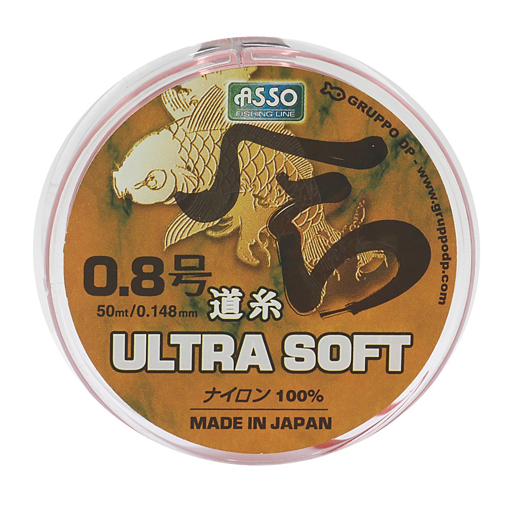 ASSO สายเอ็น - รุ่น ULTRA SOFT 50mt DIAMETER 0.148mm NO 0.8 (1 SPL)