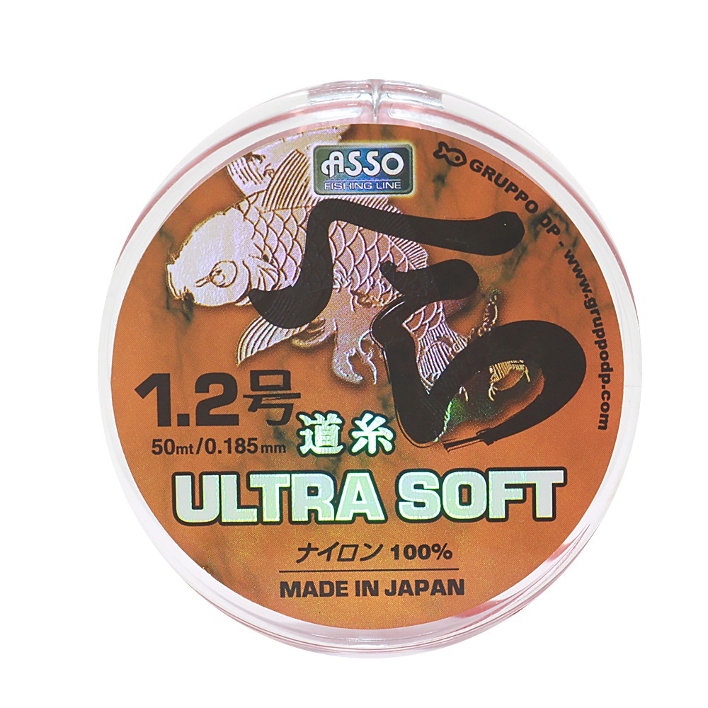 ASSO สายเอ็น - รุ่น ULTRA SOFT 50mt DIAMETER 0.185mm NO 1.2 (1 SPL)