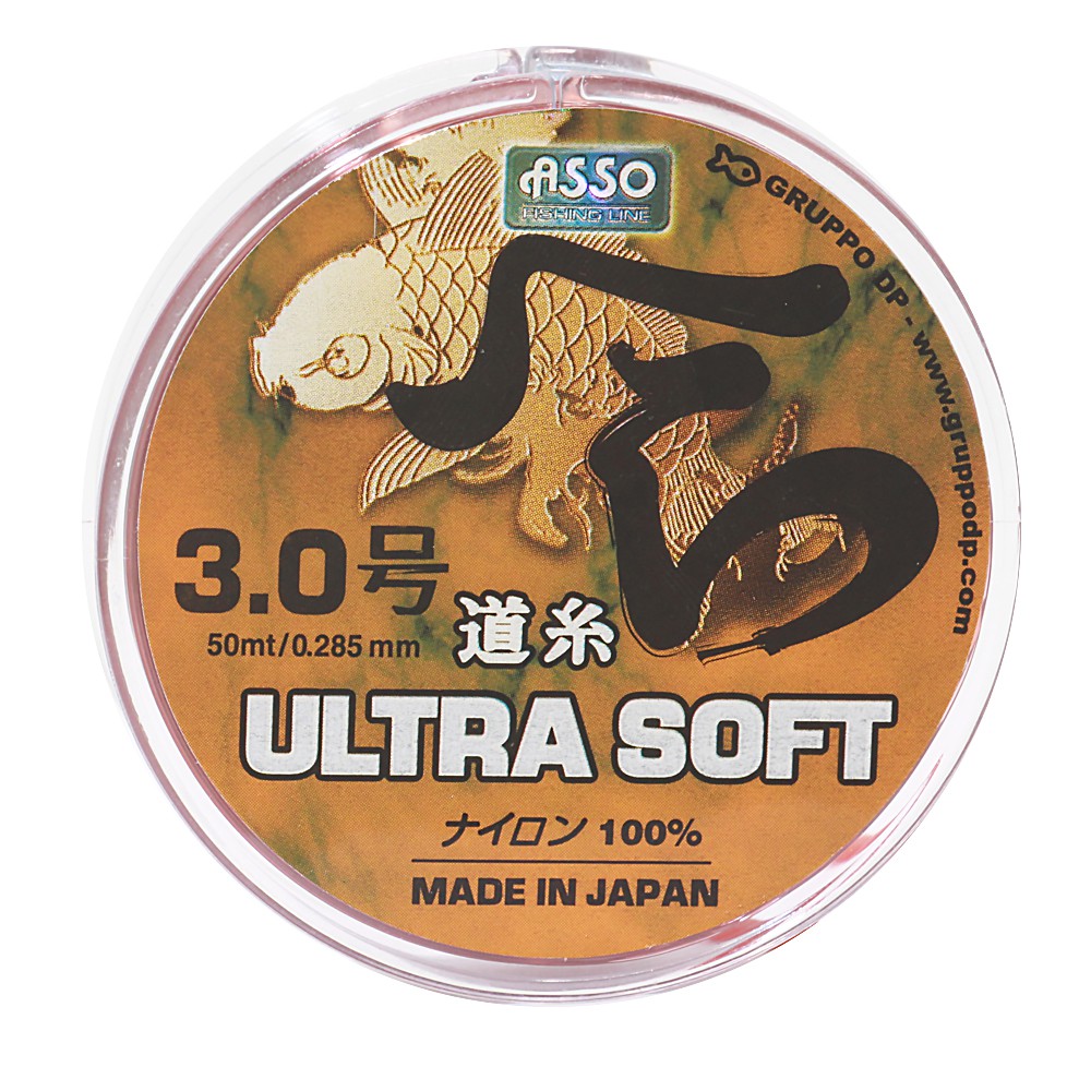 ASSO สายเอ็น - รุ่น ULTRA SOFT 50mt DIAMETER 0.285mm NO 3.0 (1 SPL)