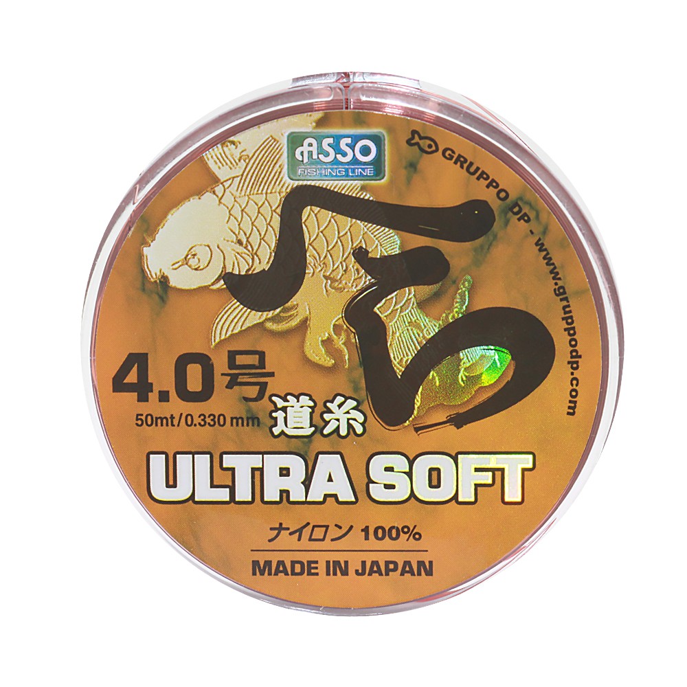 ASSO สายเอ็น - รุ่น ULTRA SOFT 50mt DIAMETER 0.330mm NO 4.0 (1 SPL)