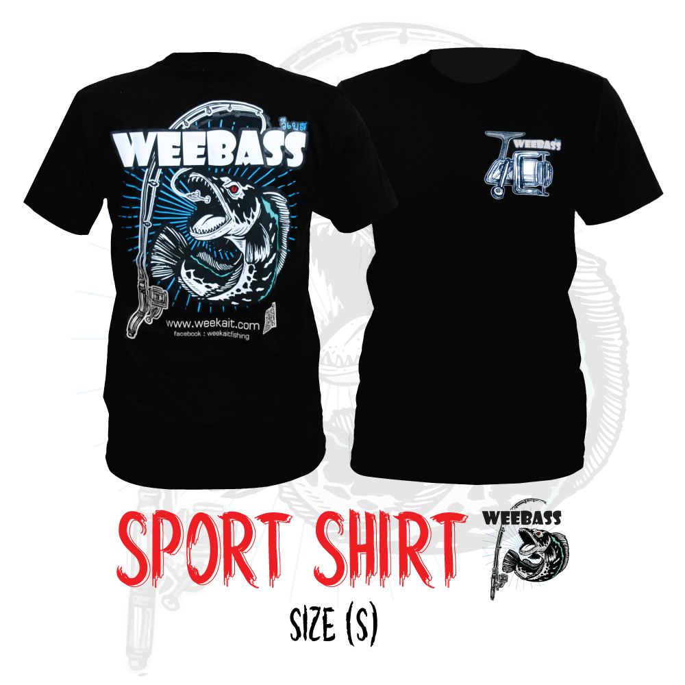 WEEBASS เสื้อ - รุ่น Sport Shirt สีดำ (S)
