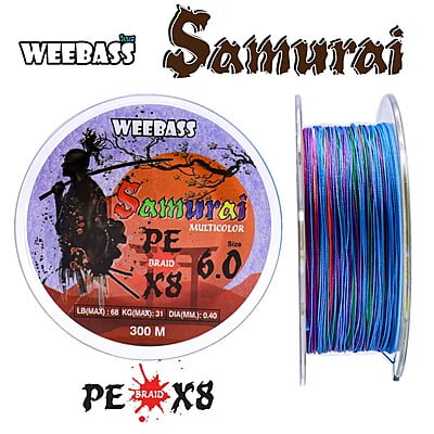 WEEBASS สายเอ็น - รุ่น SAMURAI X8 300M (MULTI) (1 SPL) SIZE 6.0