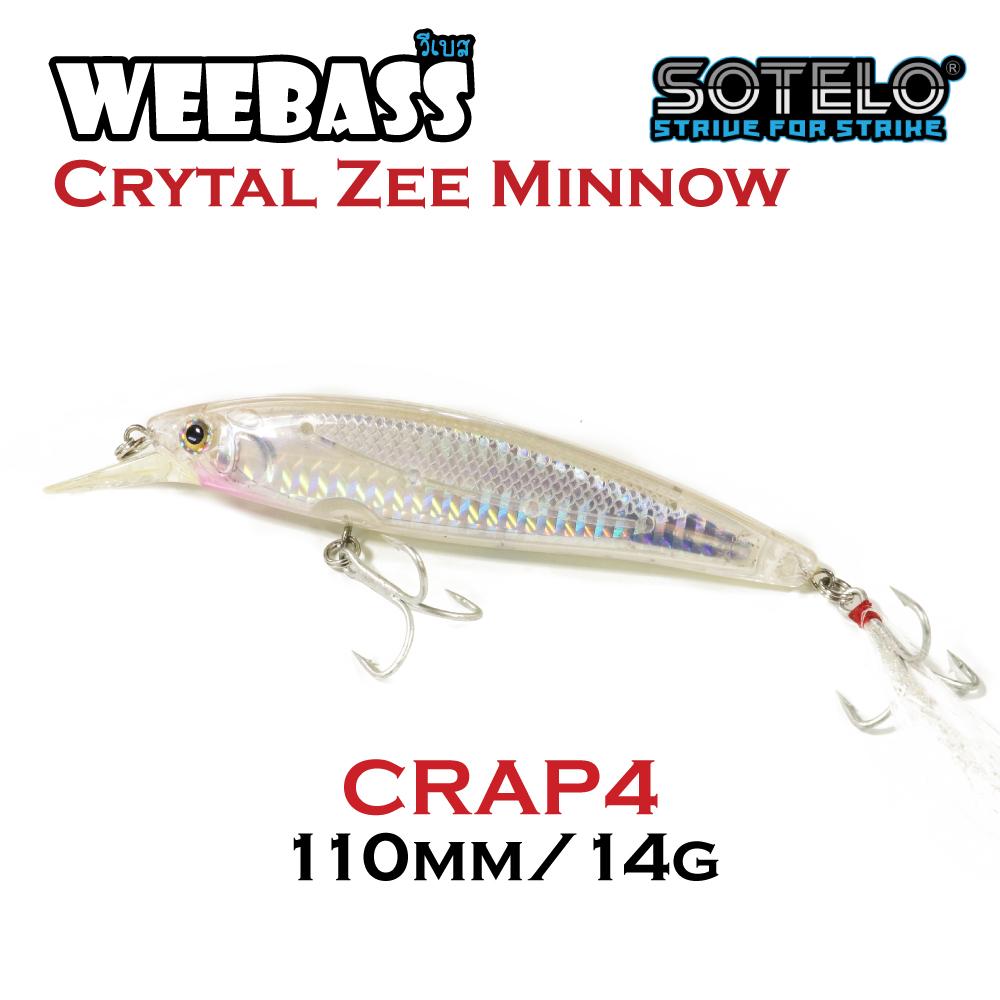 SOTELO - รุ่น CRYSTAL ZEE MINNOW M03A (110mm) CRAP4