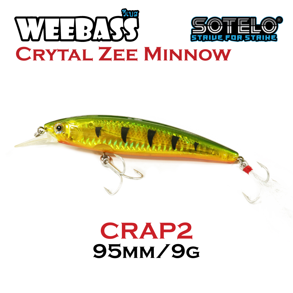 SOTELO - รุ่น CRYSTAL ZEE MINNOW M03B (95mm) CRAP2