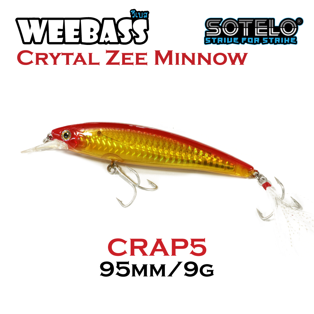 SOTELO - รุ่น CRYSTAL ZEE MINNOW M03B (95mm) CRAP5