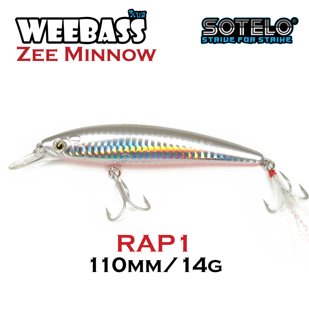 SOTELO - รุ่น ZEE MINNOW M23A (110mm) RAP1 SOTELO - รุ่น ZEE MINNOW M23A (110mm) RAP1