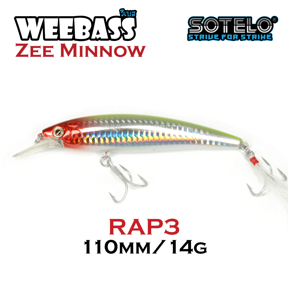 SOTELO - รุ่น ZEE MINNOW M23A (110mm) RAP3