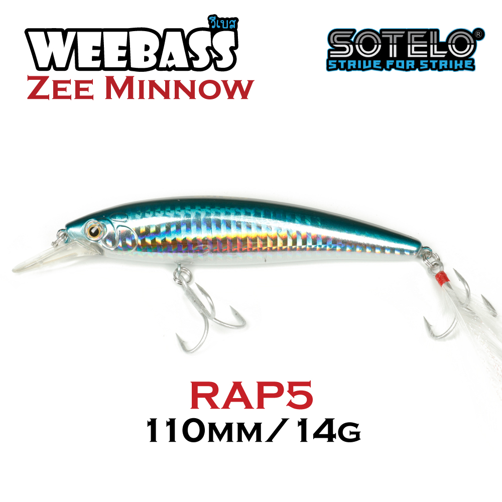 SOTELO - รุ่น ZEE MINNOW M23A (110mm) RAP5