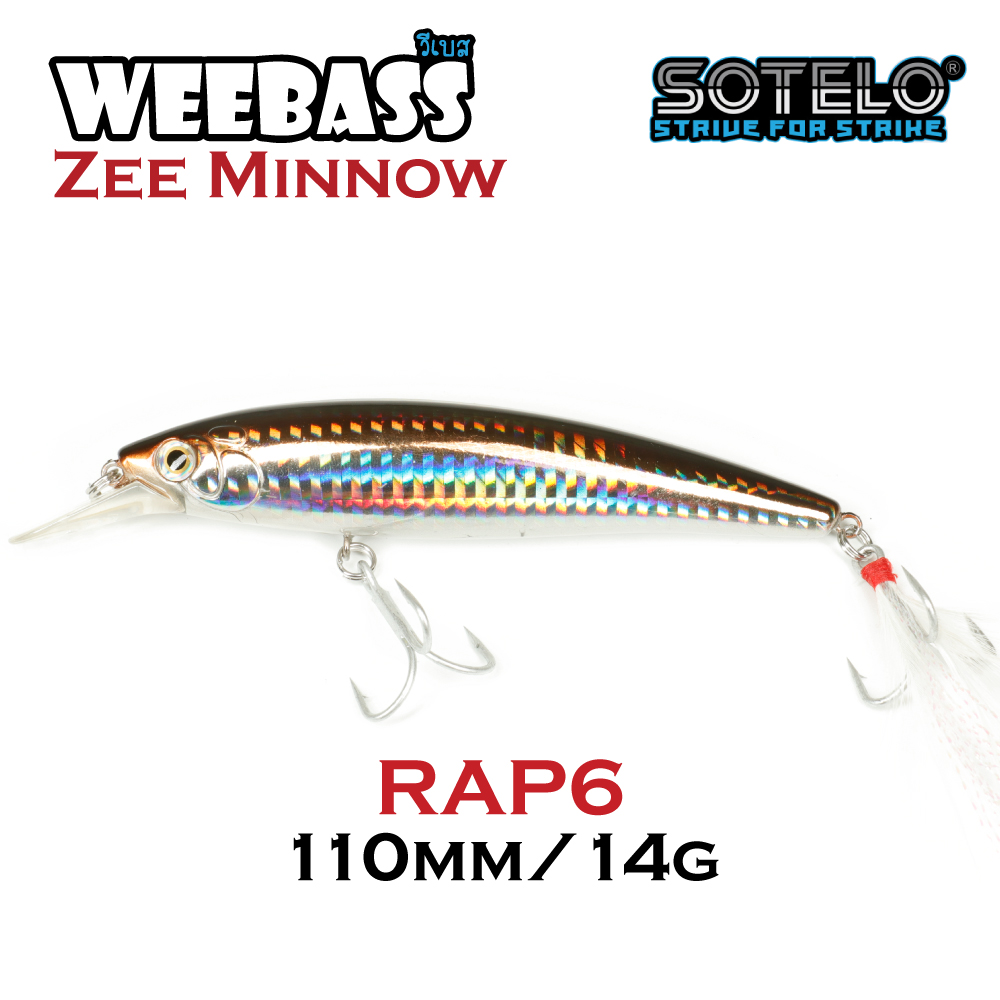 SOTELO - รุ่น ZEE MINNOW M23A (110mm) RAP6