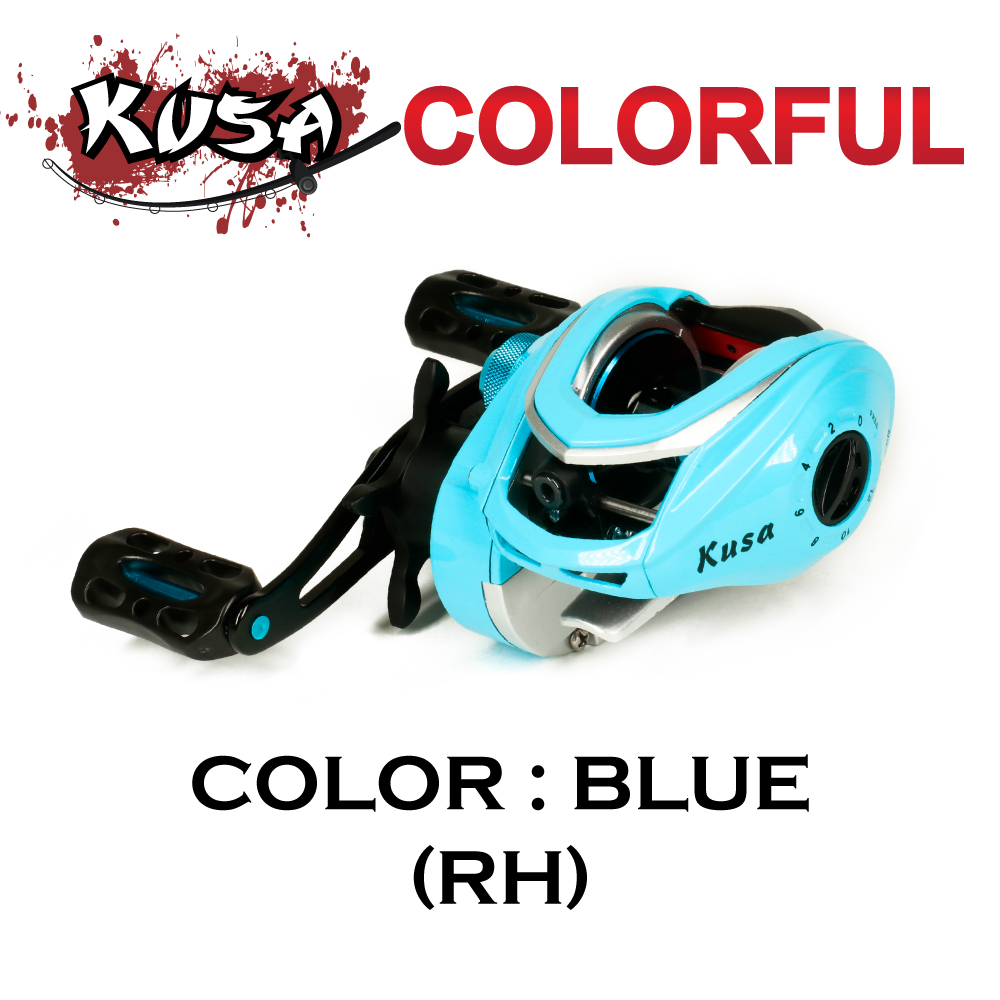KUSA REEL (รอก) - รุ่น COLORFUL BLUE (RH)