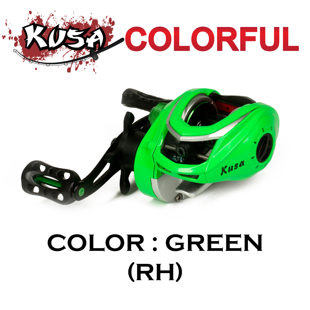 KUSA REEL (รอก) - รุ่น COLORFUL GREEN (RH)