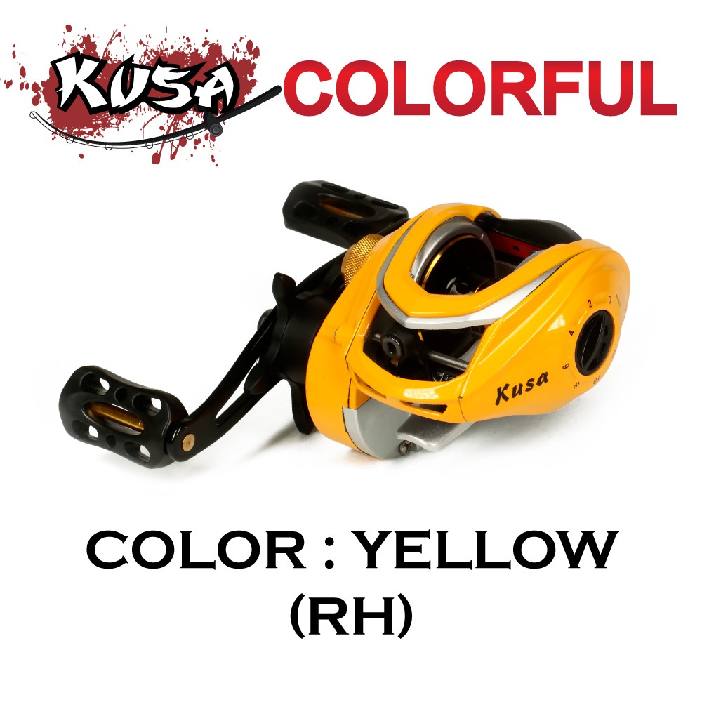 KUSA REEL (รอก) - รุ่น COLORFUL YELLOW (RH)