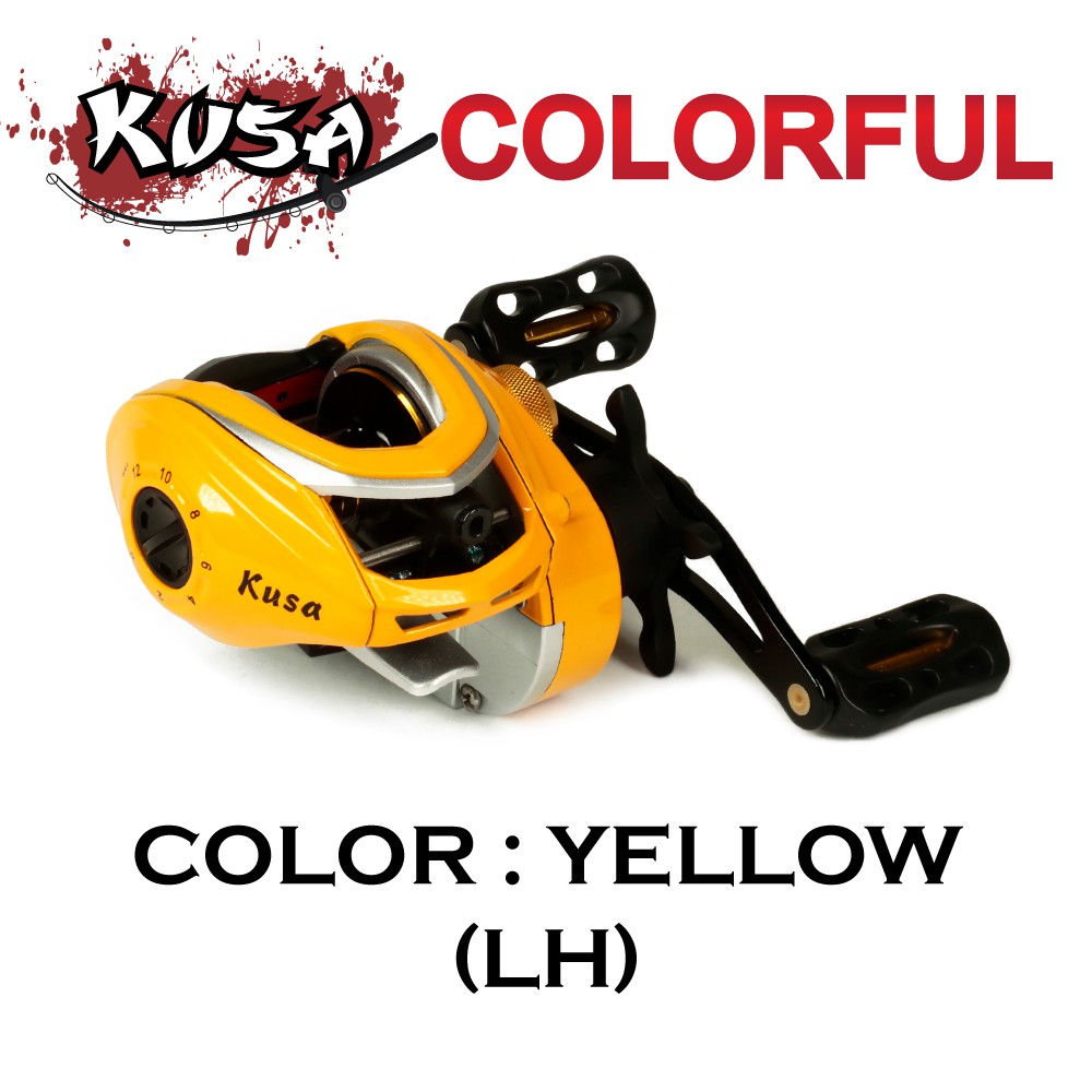 KUSA REEL (รอก) - รุ่น COLORFUL YELLOW (LH)