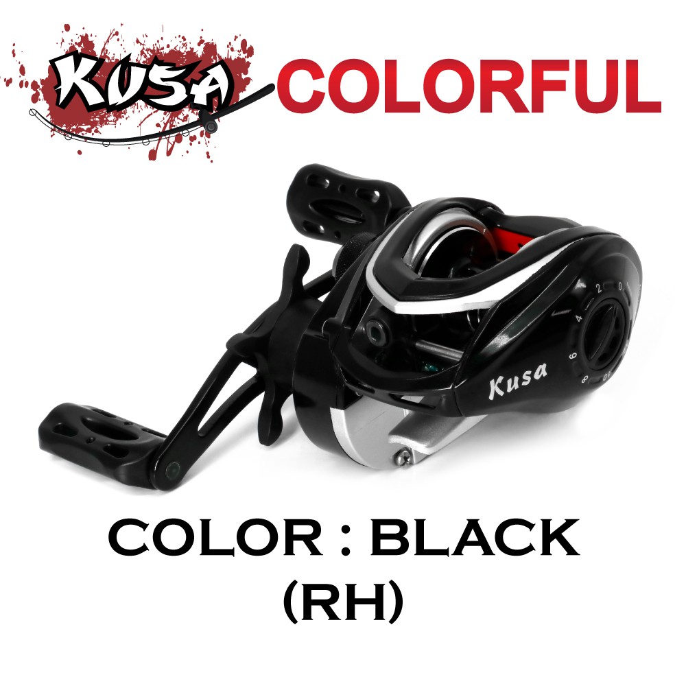 KUSA REEL (รอก) - รุ่น COLORFUL BLACK (RH)