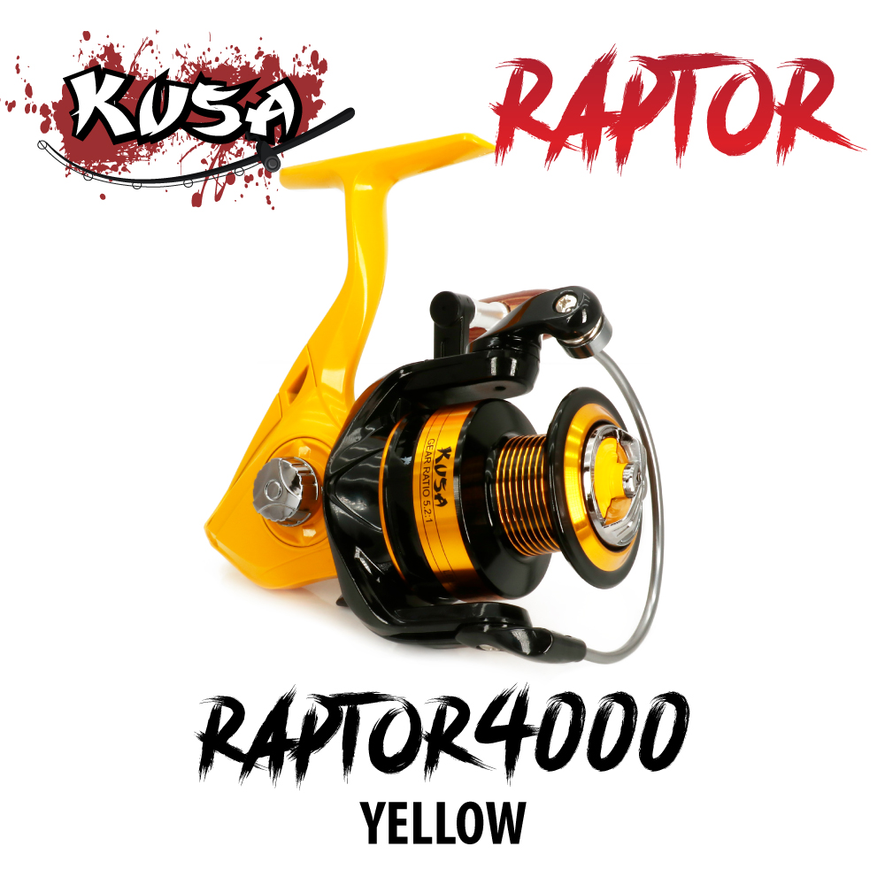 KUSA REEL (รอก) - รุ่น RAPTOR 4000 YELLOW