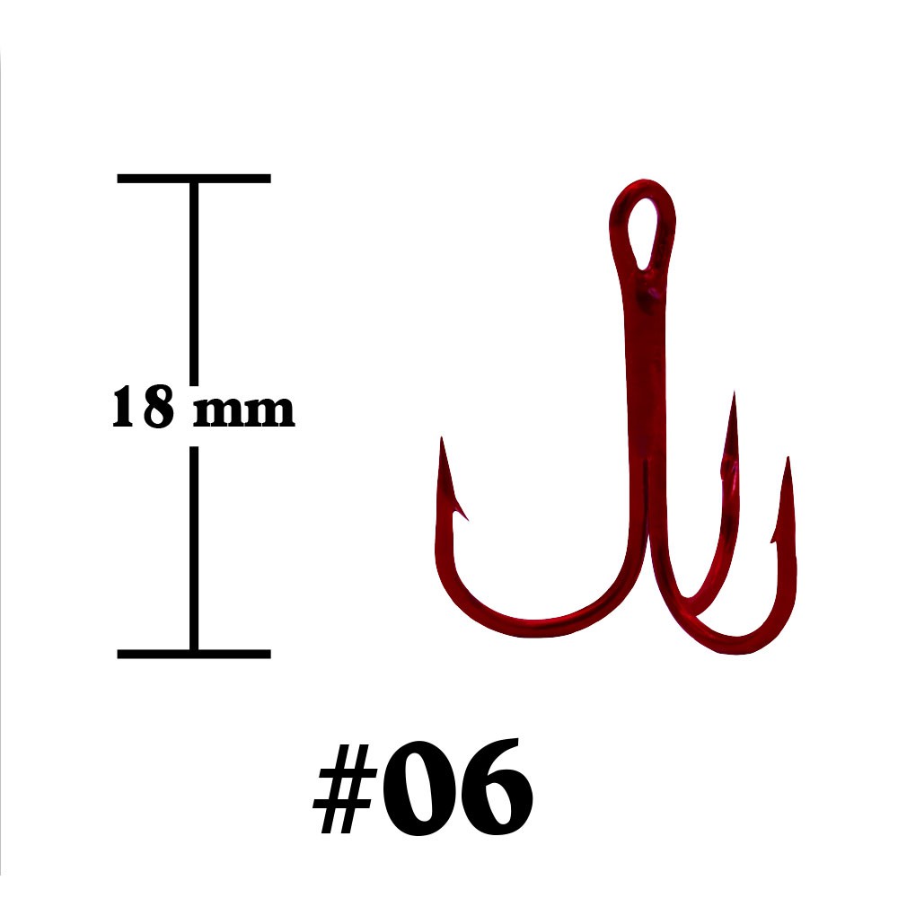 WEEBASS ตาเบ็ด - รุ่น BX 35647 ,  06 (100PCS) RED สีแดง