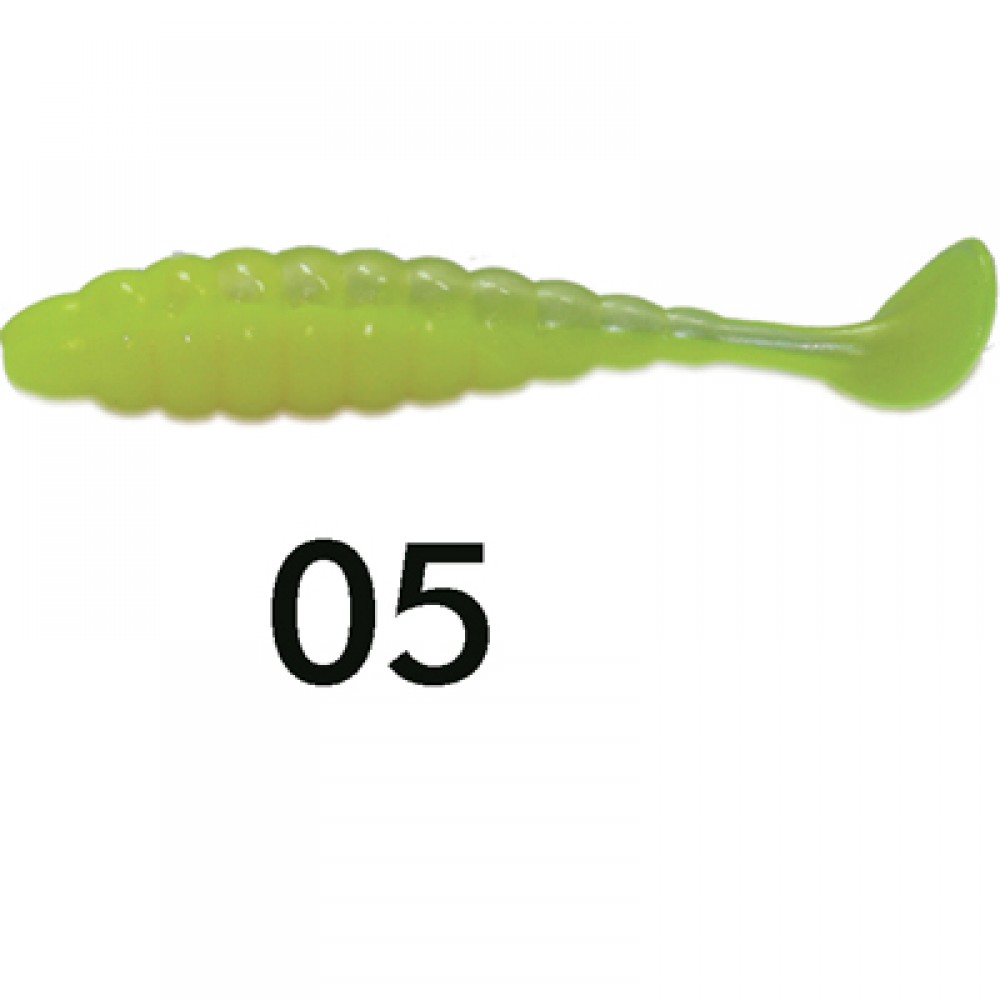 WEEBASS เหยื่อหนอนยาง - รุ่น TUBBY GRUB 3.5g  , 05 YELLOW