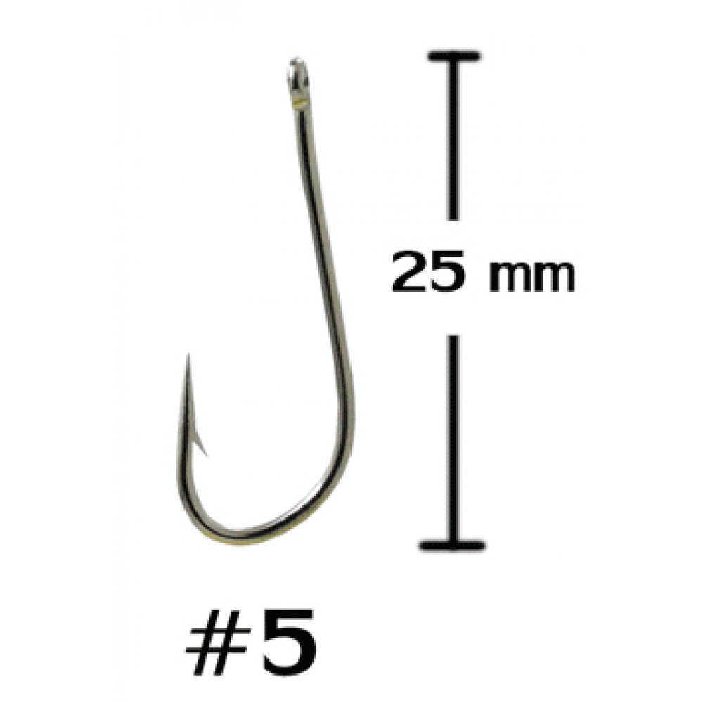 WEEBASS ตาเบ็ด - รุ่น BX KIRBY HOOK 20008 , 05 (100PCS)