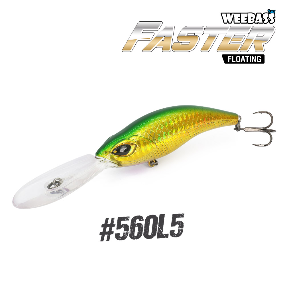 WEEBASS LURE (เหยื่อปลั๊ก) - รุ่น FASTER FLOATING 107mm/10.5g (560L5)