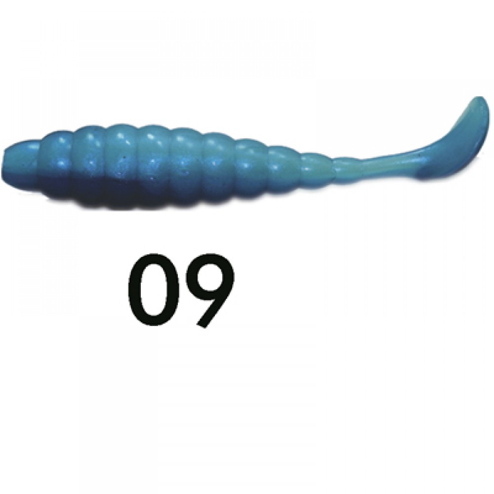 WEEBASS เหยื่อหนอนยาง - รุ่น TUBBY GRUB 3.5g  , 09 BLUE  PEARL