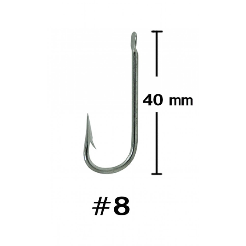 WEEBASS ตาเบ็ด - รุ่น BX ROUND BENT HOOK 900 , 08 (100PCS)