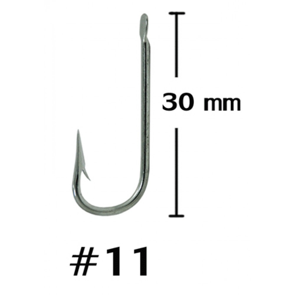 WEEBASS ตาเบ็ด - รุ่น BX ROUND BENT HOOK 900 , 11 (100PCS)