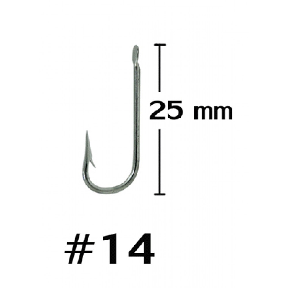 WEEBASS ตาเบ็ด - รุ่น BX ROUND BENT HOOK 900 , 14 (100PCS)