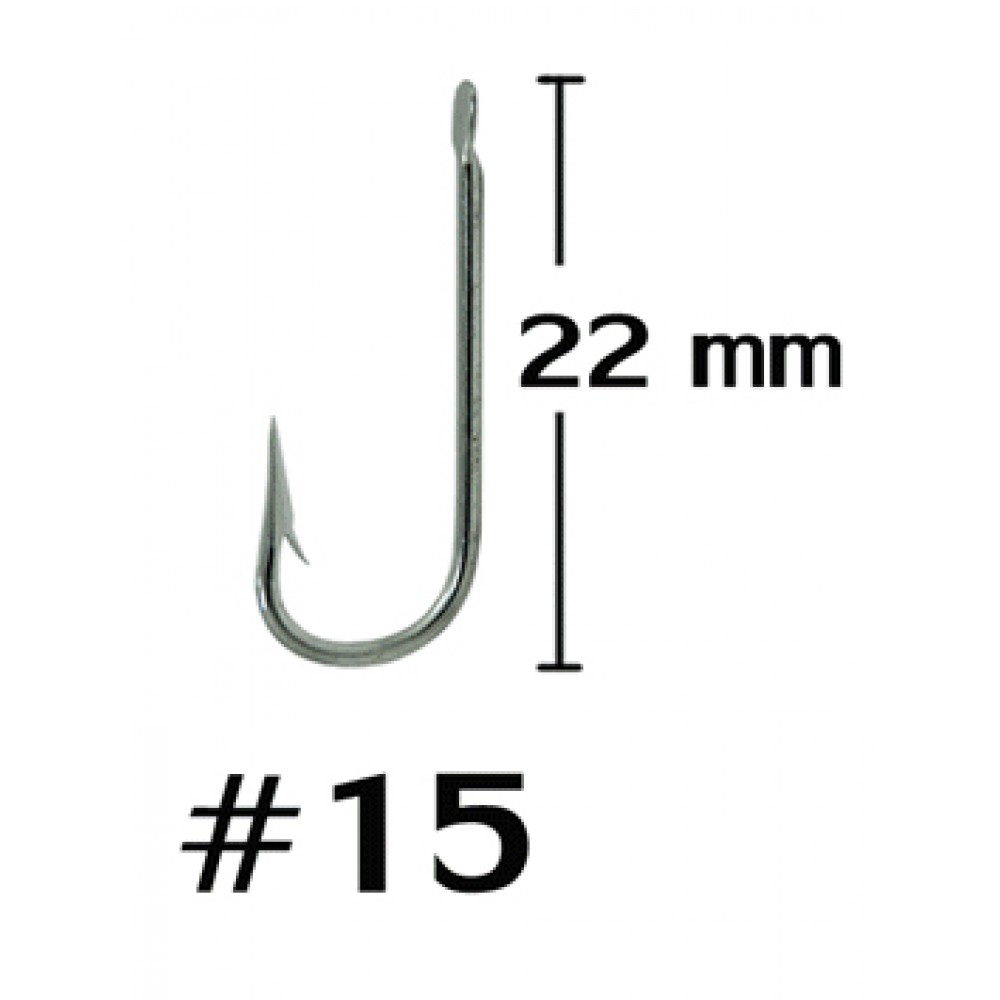 WEEBASS ตาเบ็ด - รุ่น BX ROUND BENT HOOK 900 , 15 (100PCS)