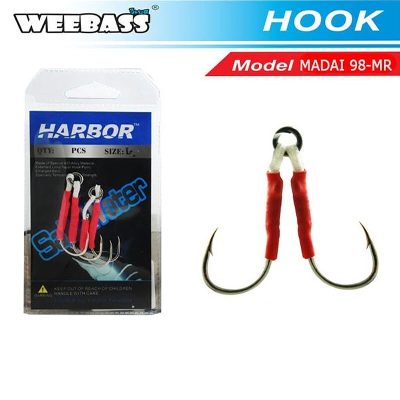 HARBOR ตาเบ็ด - รุ่น MADAI ASSIST HOOK 98-MR (4pcs)