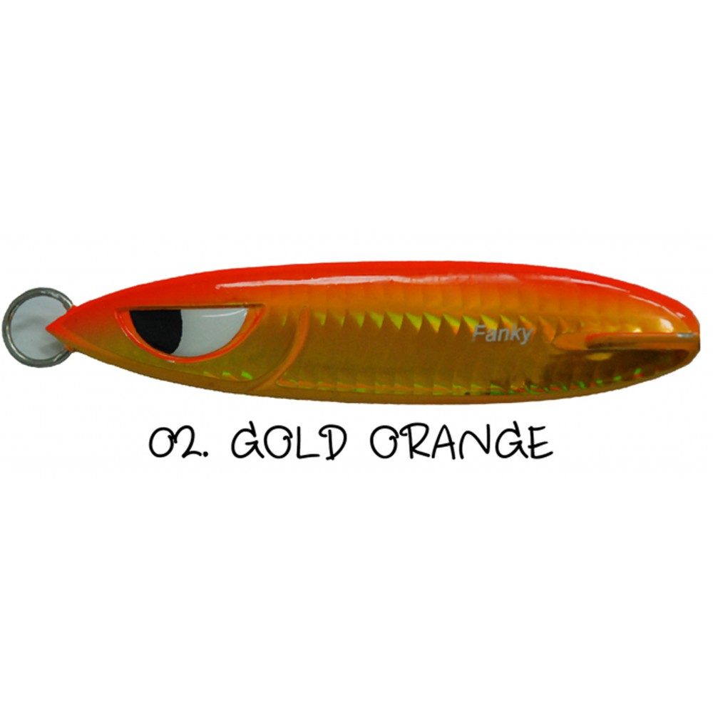 ASARI เหยื่อจิ๊กกิ้ง - รุ่น FANKY JIG  120G ( 02 GOLD ORANGE )