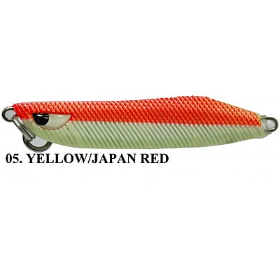 ASARI เหยื่อจิ๊กกิ้ง - รุ่น NEO KATANS CHAMELEON 150G ( 05 YELLOW/JAPAN RED ) ASARI เหยื่อจิ๊กกิ้ง - รุ่น NEO KATANS CHAMELEON 150G ( 05 YELLOW/JAPAN RED )