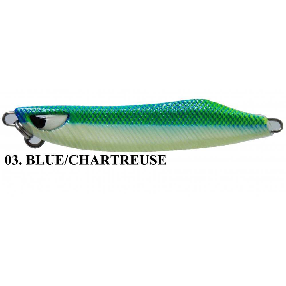ASARI เหยื่อจิ๊กกิ้ง - รุ่น NEO KATANS CHAMELEON 40G ( 03 BLUE/CHARTREUSE ) ASARI เหยื่อจิ๊กกิ้ง - รุ่น NEO KATANS CHAMELEON 40G ( 03 BLUE/CHARTREUSE )