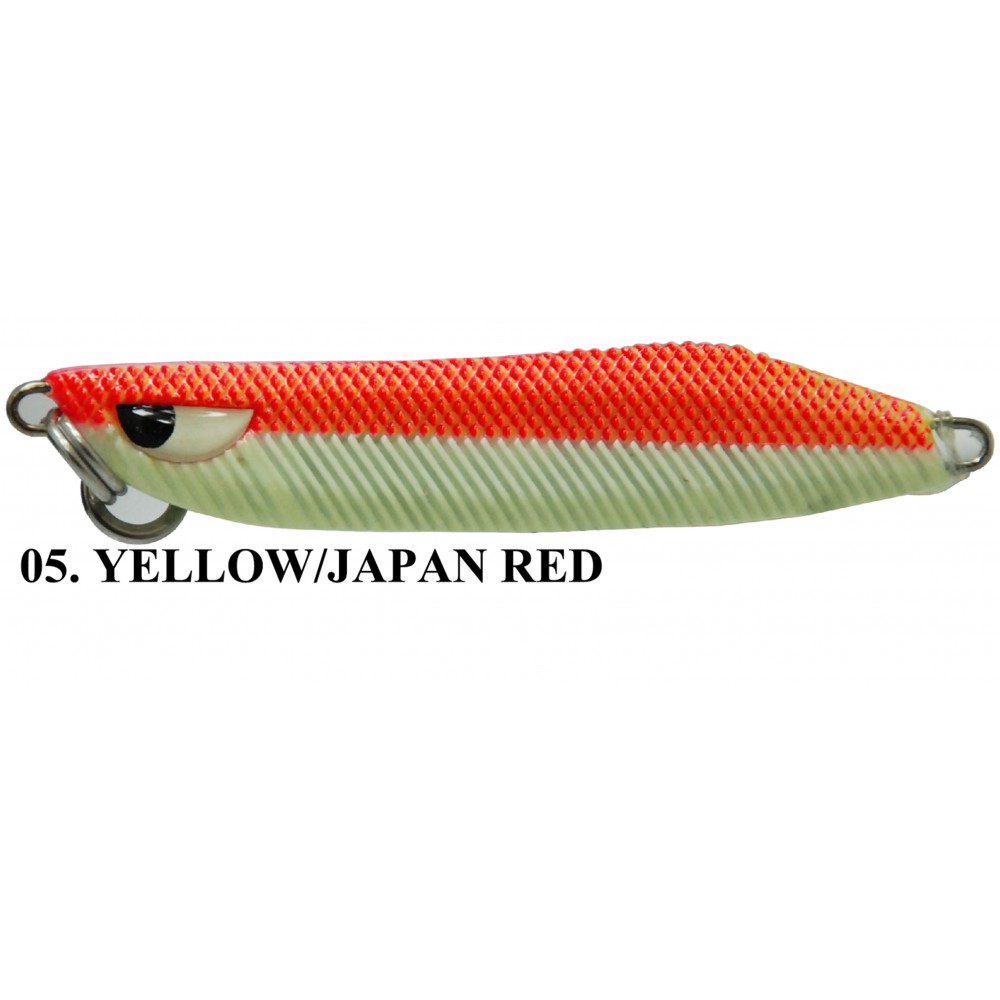 ASARI เหยื่อจิ๊กกิ้ง - รุ่น NEO KATANS CHAMELEON 60G ( 05 YELLOW/JAPAN RED ) ASARI เหยื่อจิ๊กกิ้ง - รุ่น NEO KATANS CHAMELEON 60G ( 05 YELLOW/JAPAN RED )