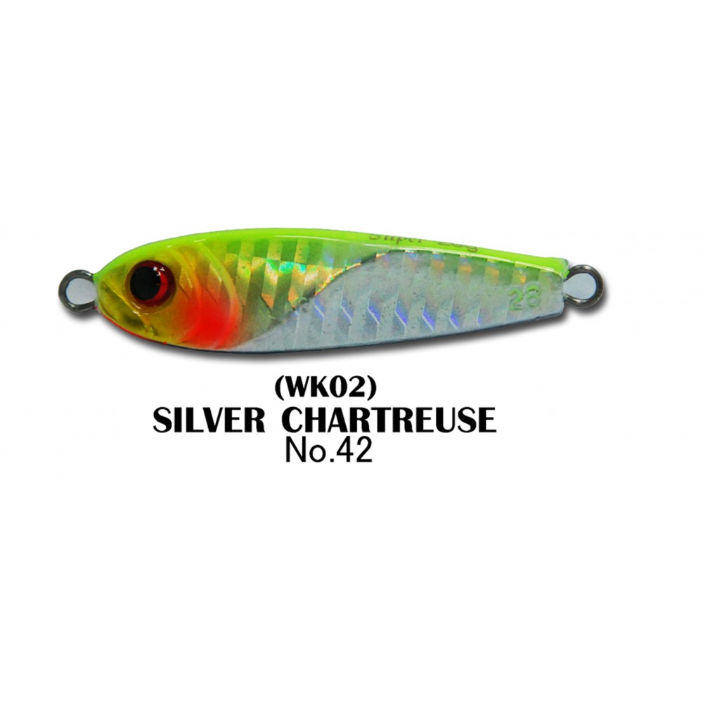 ASARI เหยื่อจิ๊กกิ้ง - รุ่น SUPER  18G ( 42(WK02) SILVER CHARTREUSE )