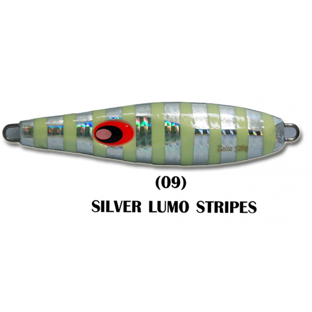 ASARI เหยื่อจิ๊กกิ้ง - รุ่น TAISA  120G ( 09 SILVER LUMO STRIPES )