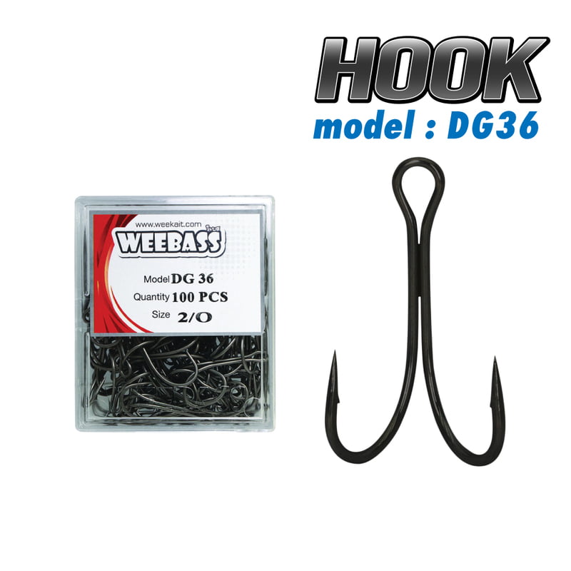 WEEBASS ตาเบ็ด - รุ่น BX DOUBLE HOOK DG36