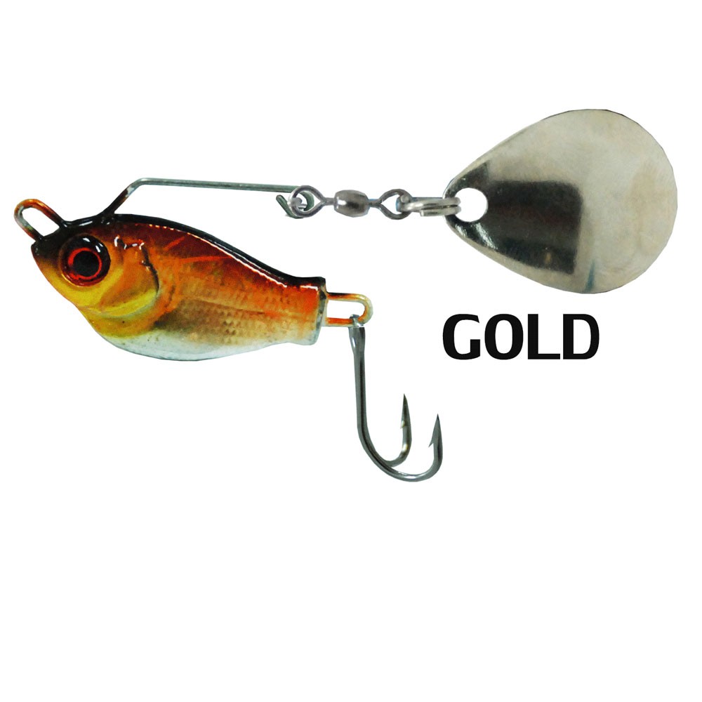 WEEBASS เหยื่อ - รุ่น PLANIN SPINNER BAIT - ใบกลม 12g. (GOLD)