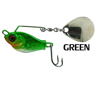 WEEBASS เหยื่อ - รุ่น PLANIN SPINNER BAIT - ใบกลม 12g. (GREEN)