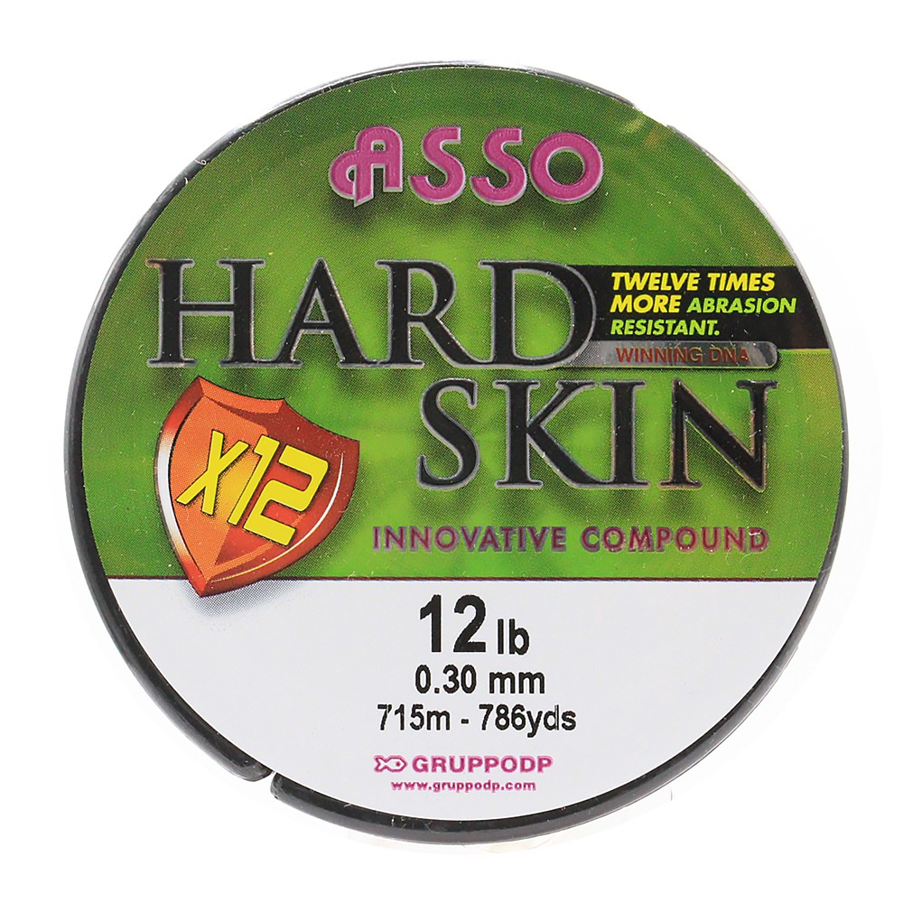 ASSO สายเอ็น - รุ่น HARD SKIN X12 12LB 0.30MM (ORANGE) (1 SPL)