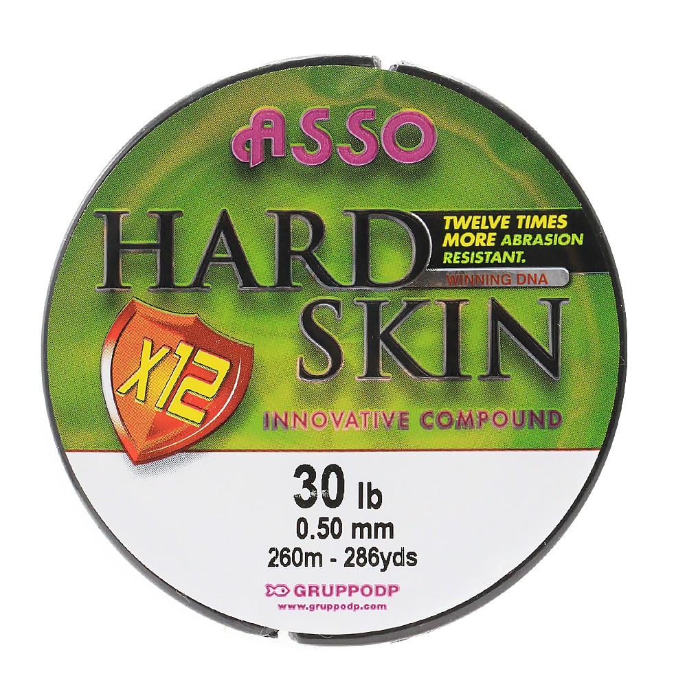 ASSO สายเอ็น - รุ่น HARD SKIN X12 30LB 0.50MM (RED) (1 SPL)