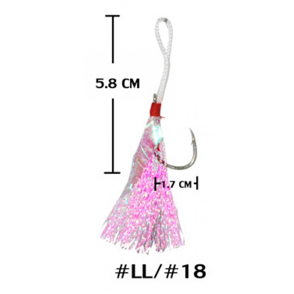 HARBOR ตาเบ็ด - รุ่น JACO ASSIST HOOK JH-02 , LL-18 (4pcs)