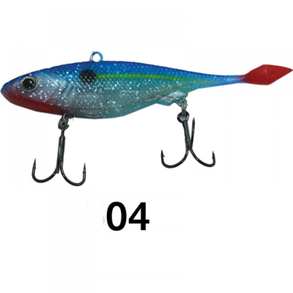 WEEBASS เหยื่อปลายาง - รุ่น JOKER FISH ( JF 12.5g ) , 04 BLUE