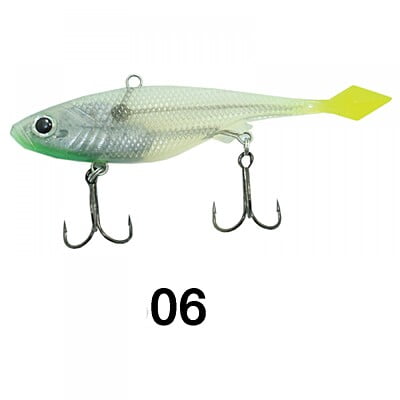 WEEBASS เหยื่อปลายาง - รุ่น JOKER FISH ( JF 12.5g ) , 06 WHITE