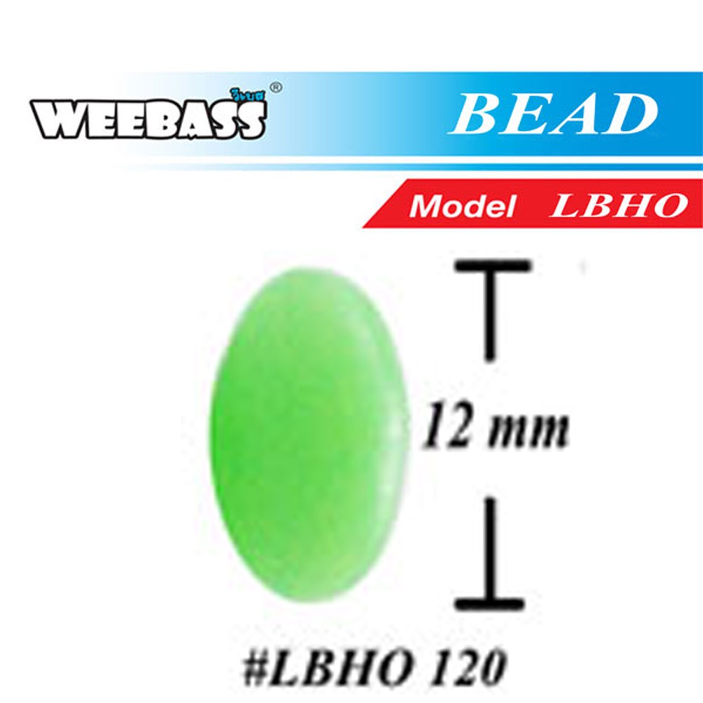 WEEBASS ลูกปัดทรงไข่แบบแข็ง - รุ่น LBHO 12.0 (10PCS)